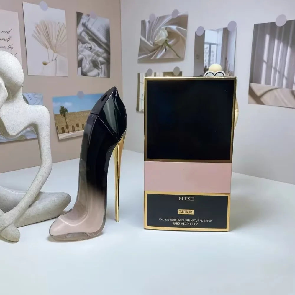 80ml High Heel Shaped Perfume for Women, Long Lasting Sweet Floral Fragrance Spray, Luxury Gift Box