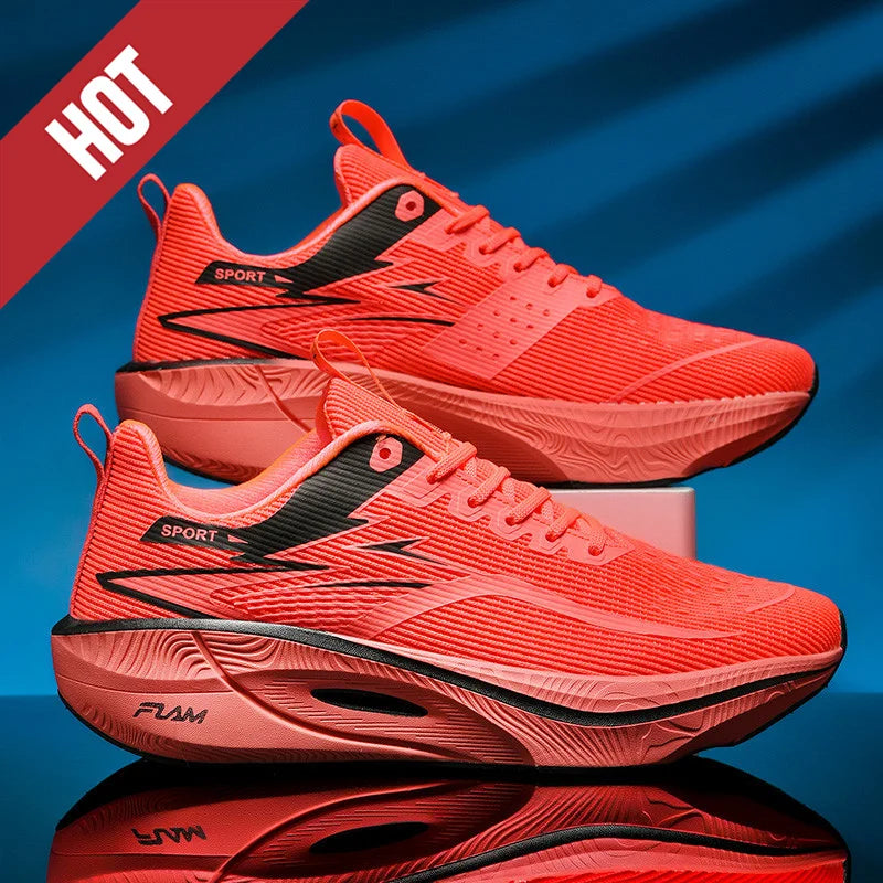 Running Shoes Carbon Board Speciality Marathon Men Sports Breathable Lightweight Women's Comfortable Athletic Nonskid Sneakers