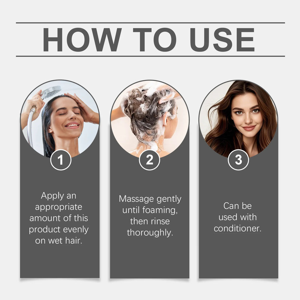 Ginseng Polygonum Multiflorum Shampoo Refreshing Oil Control Anti Dandruff Reduce Loss Repair Damaged Thicken Volumizing Hair
