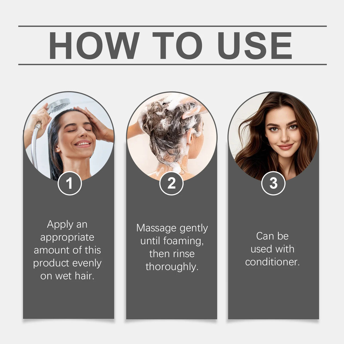 Ginseng Polygonum Multiflorum Shampoo Refreshing Oil Control Anti Dandruff Reduce Loss Repair Damaged Thicken Volumizing Hair