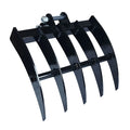 Mini Excavator Rake Small Digger Rake Attachments Removes Debris Loose Soil Surface Rake Accessory For 0.8-2ton Excavator