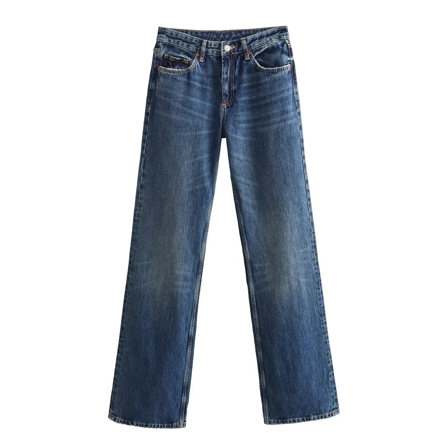 Maxdutti British fFashion Street Distressed Jeans Boyfriend Style Pants Girls Retro Loose Casual Jeans For Women Harem Denim