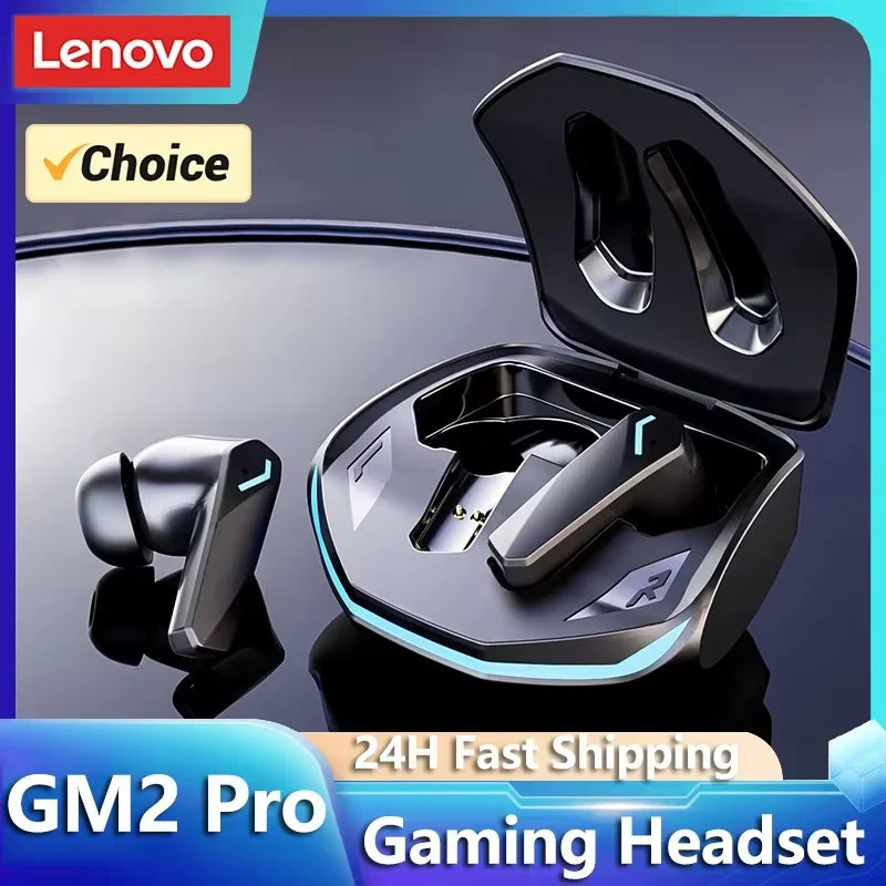 Choice Lenovo GM2 Pro Wireless Bluetooth 5.3 Earphones Gaming Low Latency Dual Mode Music Earbuds Sports In-Ear Headset With Mi