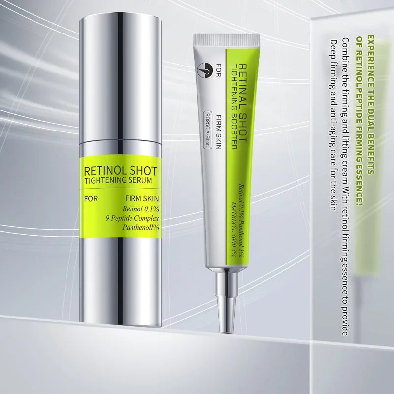 Retinol Firming Gentle Moisturizing Essence Set Vitamin C Moisturizing Eye Cream Improve Dark Skin Dark Eye Circles Fine Lines