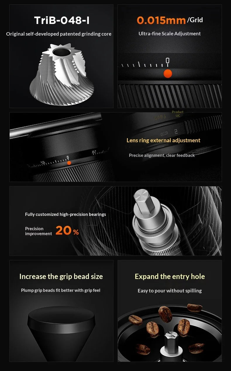 Timemore Chestnut S5 Hand Coffee Grinder Manual Coffee Bean Mill Grinder For Pour Over Espresso Household Coffee Grinding Tool