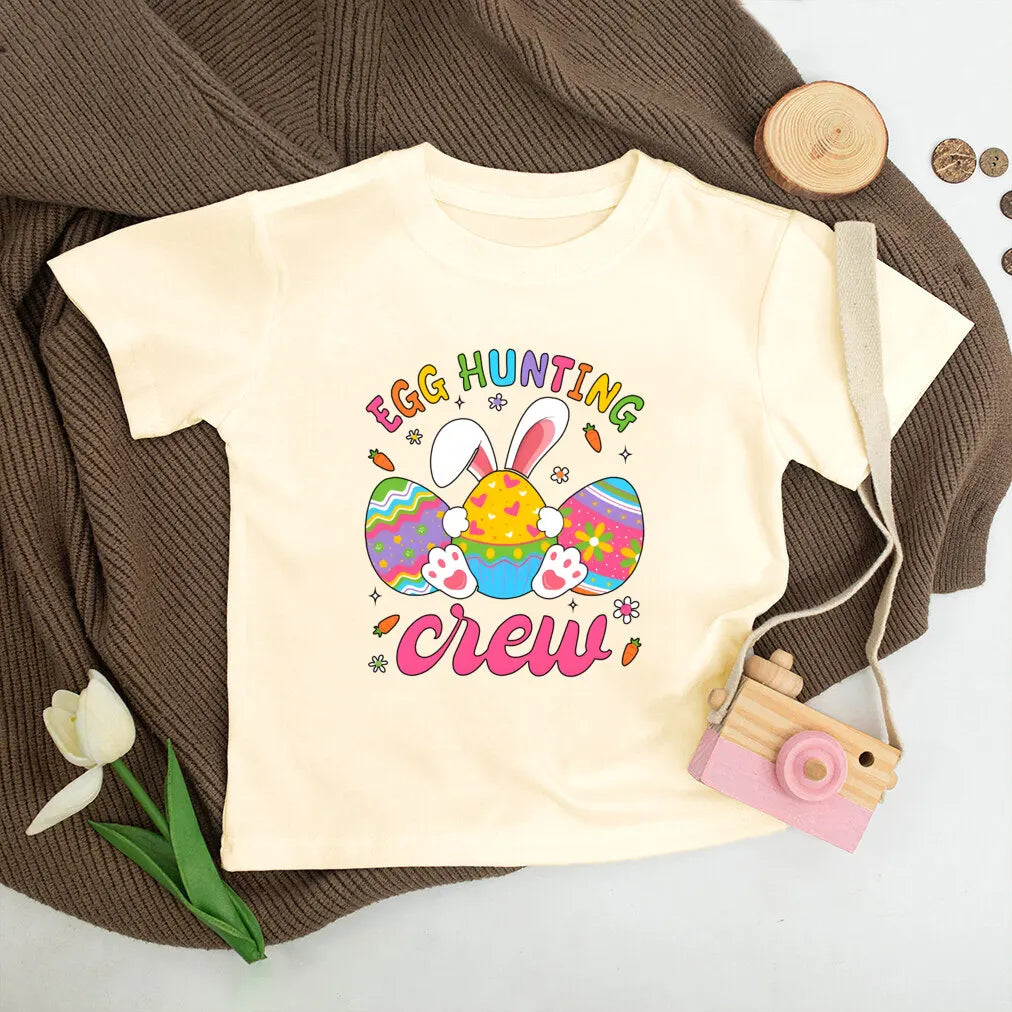 No Bunny Loves Me Like Jesus Print Kids Shirt Funny Easter Child T-shirt Boys Girls Retro Short Sleeve T Shirts Toddler Tee Tops