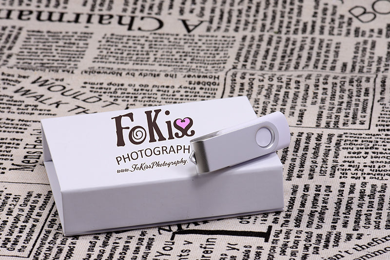 Gift Box Custom The Logo for Free Pen Drive Real Capacity USB Flash Drives Black Memory Stick Color Printing 64GB/32GB U Disk