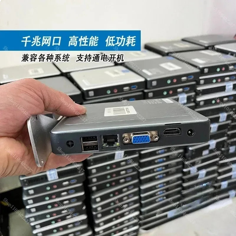 Used J1800 Low Power Mini PC Thin Client ITX Micro Computer Dual Core Portable Industrial PC Stable Energy Saving