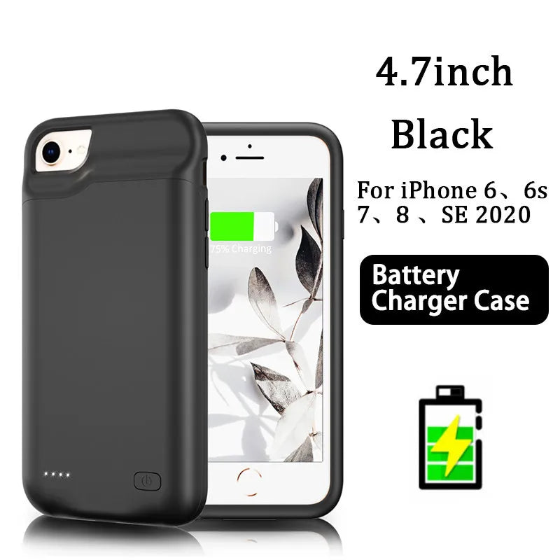 For iphone 14 Pro Max Battery Case For iphone 12 11 Pro Max Smart Power Bank Charger Cover for iPhone XS Max XR 7 8 Plus SE2 SE3