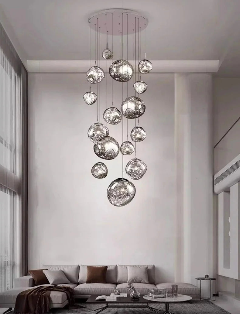 Modern Home Decor Led Ceiling Lamps Pendant Light Chandeliers hanging Light Fixture For Staircase Living Room Indoor Lighting