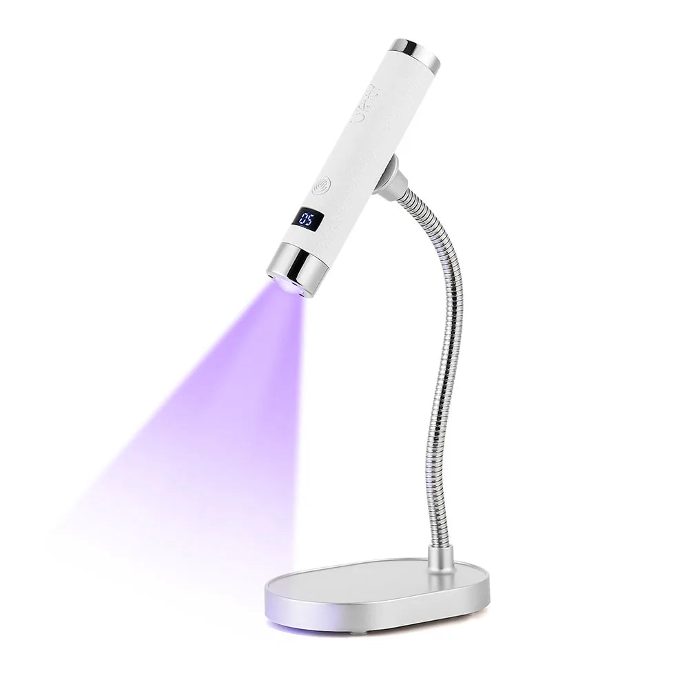 Auto-Sensing Handheld Nail Dryer Smart Sensor Nail Gel Curing Desk Nail Lamp Portable Gel Nails Fast Drying UV LED Light Pen