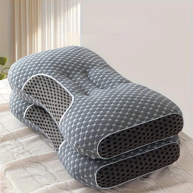 Home neck pillow hotel soft pillow, deep sleep pillow, white bed pillow, four-season bedding