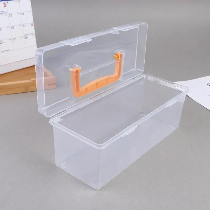 ✔Professional Tool Organizer Set,Transparent Parts Storage With Dividers-Portable Case For Kitchen Condiment Storage