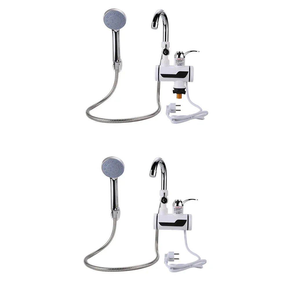 220V Electric Instant Hot Water Faucet 3000w Water Heater Fast Heating Tap with LED Temperature Display Water Heater Shower