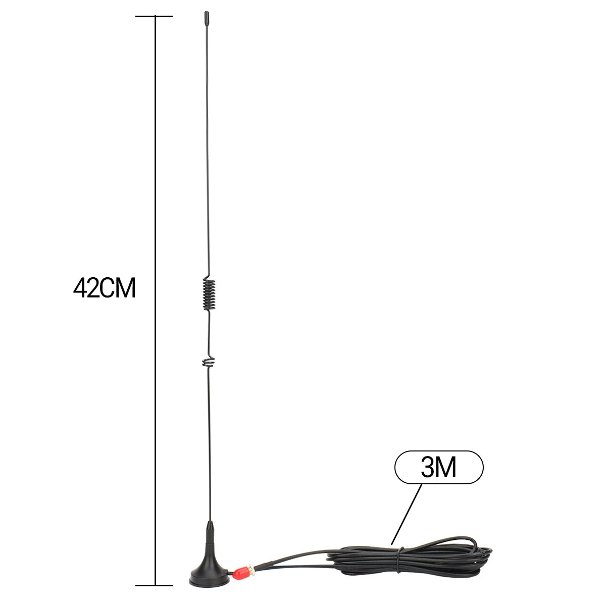 UT-106UV Car Antenna Walkie Talkie Magnetic SMA-Female VHF UHF On board Antenna for UV-5R 5RH 21 Pro Quansheng UV-K5 Ham Radio