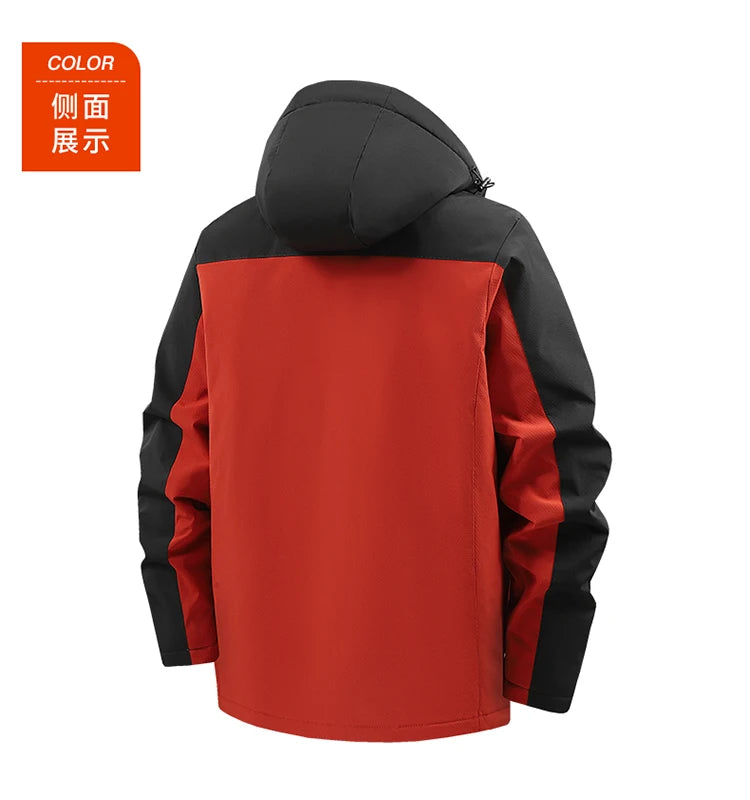 Men's Parka Splicing Mens Parka Winter New Hooded Down Jacket Fleece Warm Jackets Men Business Leisure Coat Baseball Coats 5099
