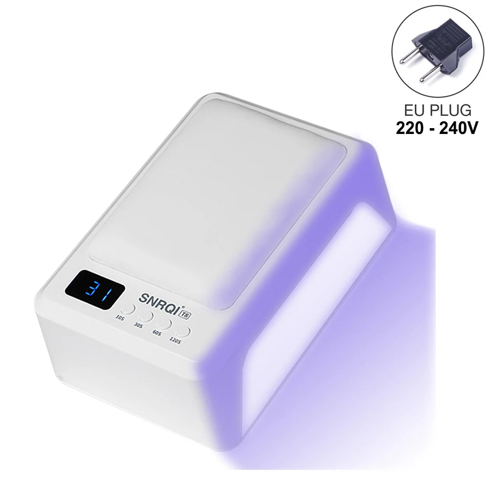 Professional Nail Lamp With Hand Pillow 72W Nail Dryer Lamp for Manicure 60 LEDs Automatic Sensing UV LED Nail Lamp for Nail Art