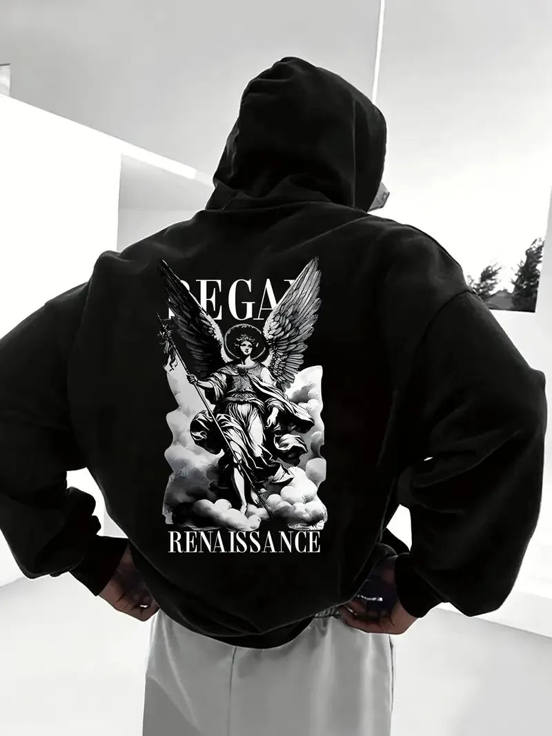 The 2025 fashion new men's hoodie comfortable and casual patterned printed sweatshirt high-quality streetwear