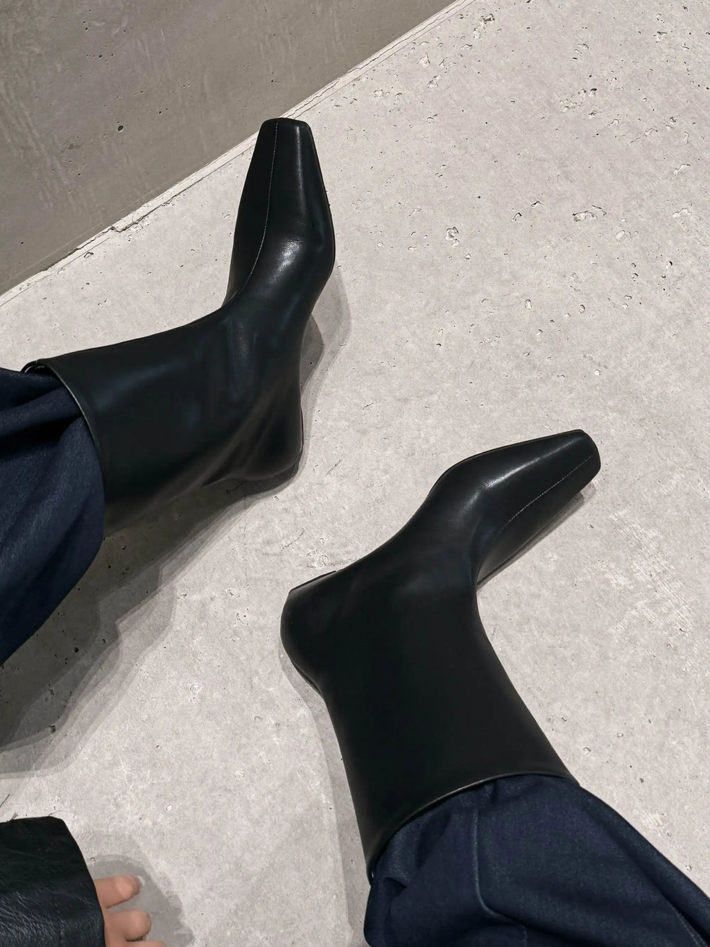Krazing Pot Kid Suede Leather Square Toe Low Heels Modern Boots Casual Winter Autumn Brand Office Lady Concise Women Ankle Boots