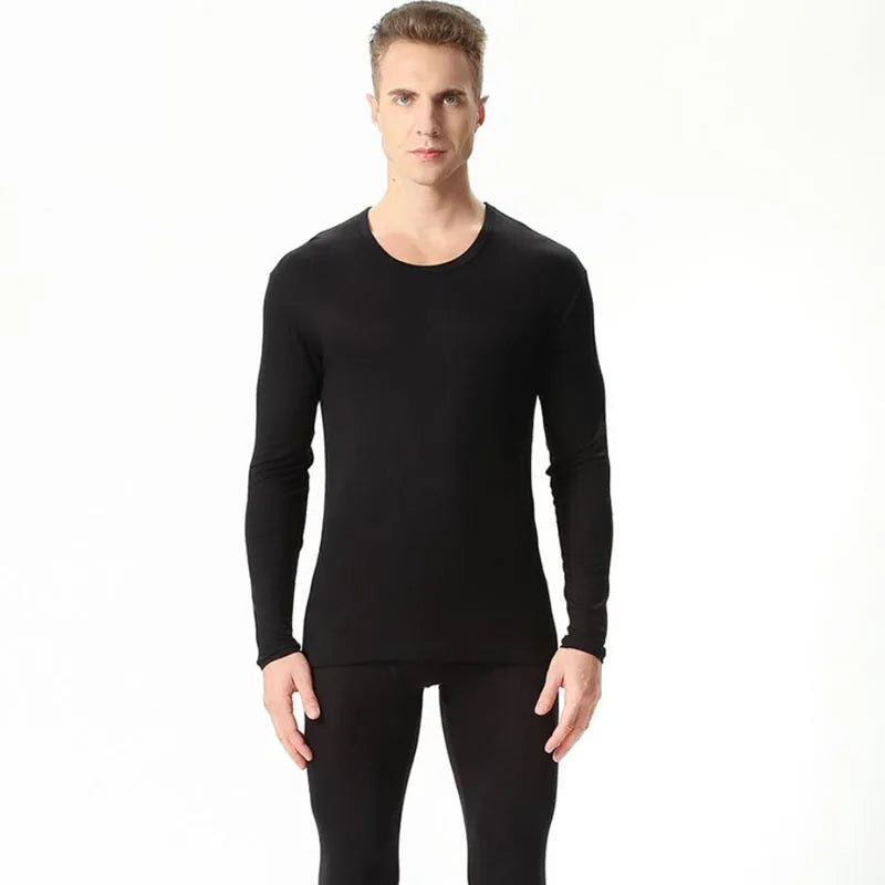 Autumn spring men's plus size Thin thermal underwear sets Large size bottoming shirt  modal underwear suit 7xl 8xl 9xl