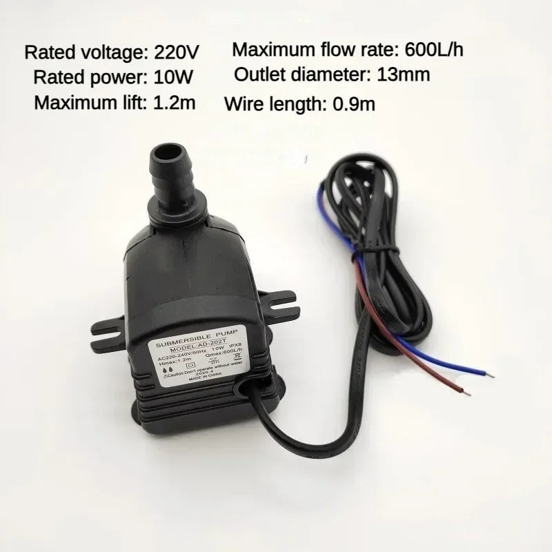 AD-818/1300 Mobile Environmental Friendly Water Air 8W10W18W25W Conditioner Spray Fan Cooling Fan Small Suction Submersible Pump