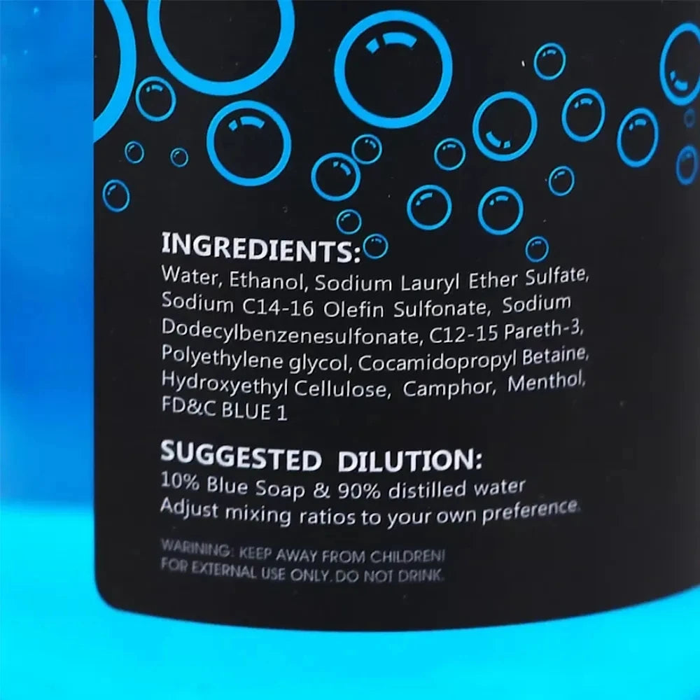 500/40ML Tattoo Blue Soap Cleaning Soothing Solution With Tattoo Foam Diffuser Bottle Blue Algae Soap and Bottle Cleaning Supply
