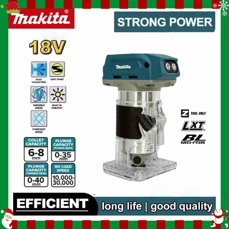 DRT50 Makita Cordless Trimmer Rechargeable Trimming Machine Brushless Slotting Tool Milling Woodwork Engraving Machine