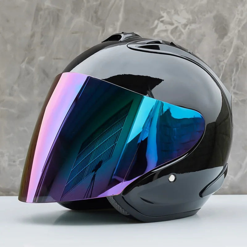 Motorcycle Helmet Open Face 3/4 Helmet Sword Cycling Dirt Racing Motorcycle Men and Women Helmet Capacete