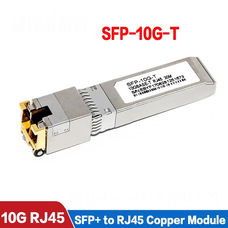 10G SFP+ Module 2.5G Copper SFP Modules Optical Port Turn to RJ45 Ethernet Port Gigabit 1000M Transceiver Module
