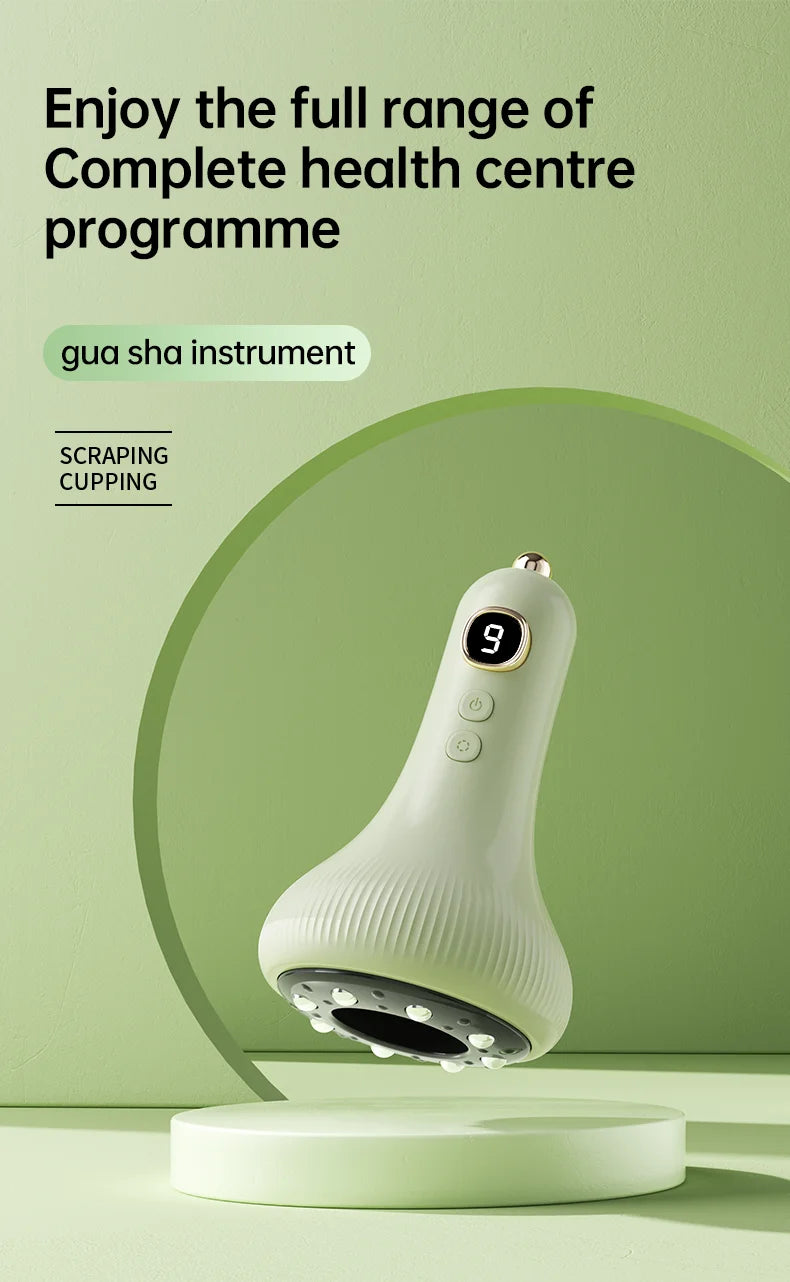 Electric Cupping Massager Vacuum Suction Cup Electric Vacuum Cupping Beauty Health Scraping Infrared Heat Body Slimming Massage