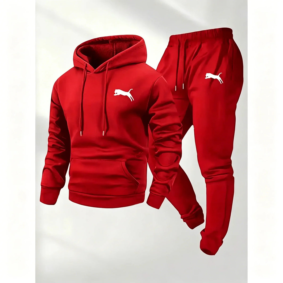 Men's Hoodie and Pants Set Casual Tracksuit Sportswear Jogging Clothing 2 Piece Set Warm Clothing