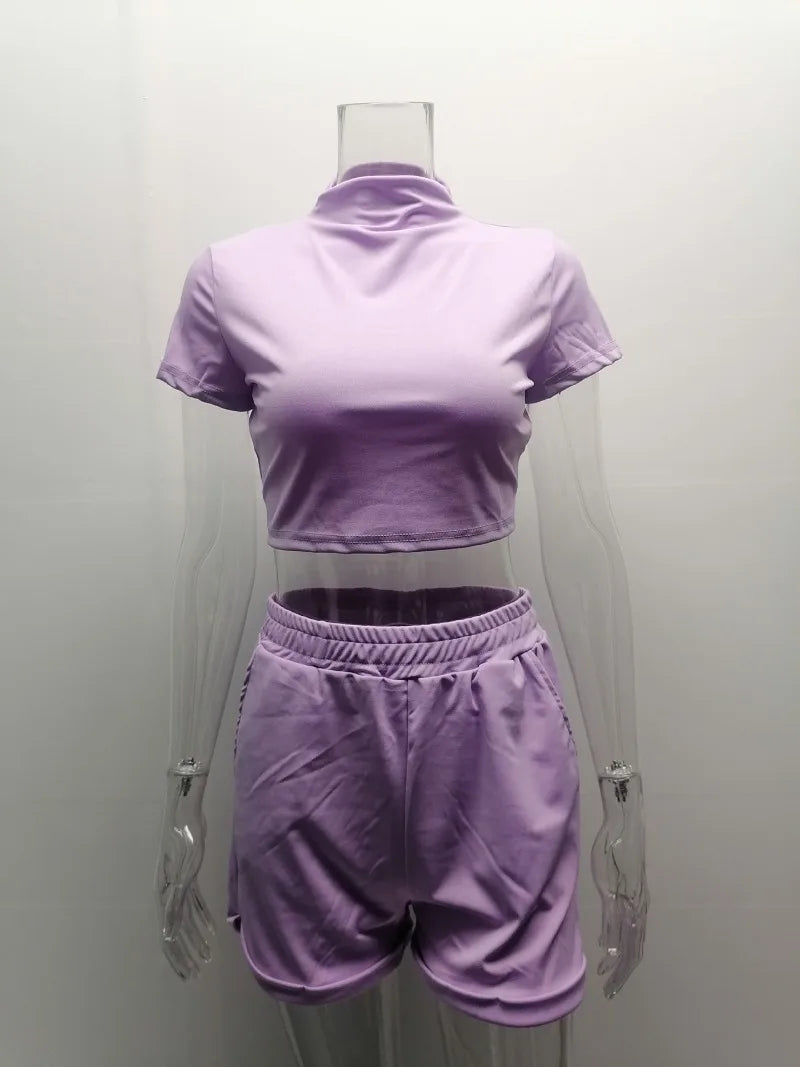 Two Piece Sets for Women 2026 Summer Short Lounge Short Sets Sweatsuit with Pocket Beach Vacation Outfits Sweatsuits Tracksuit