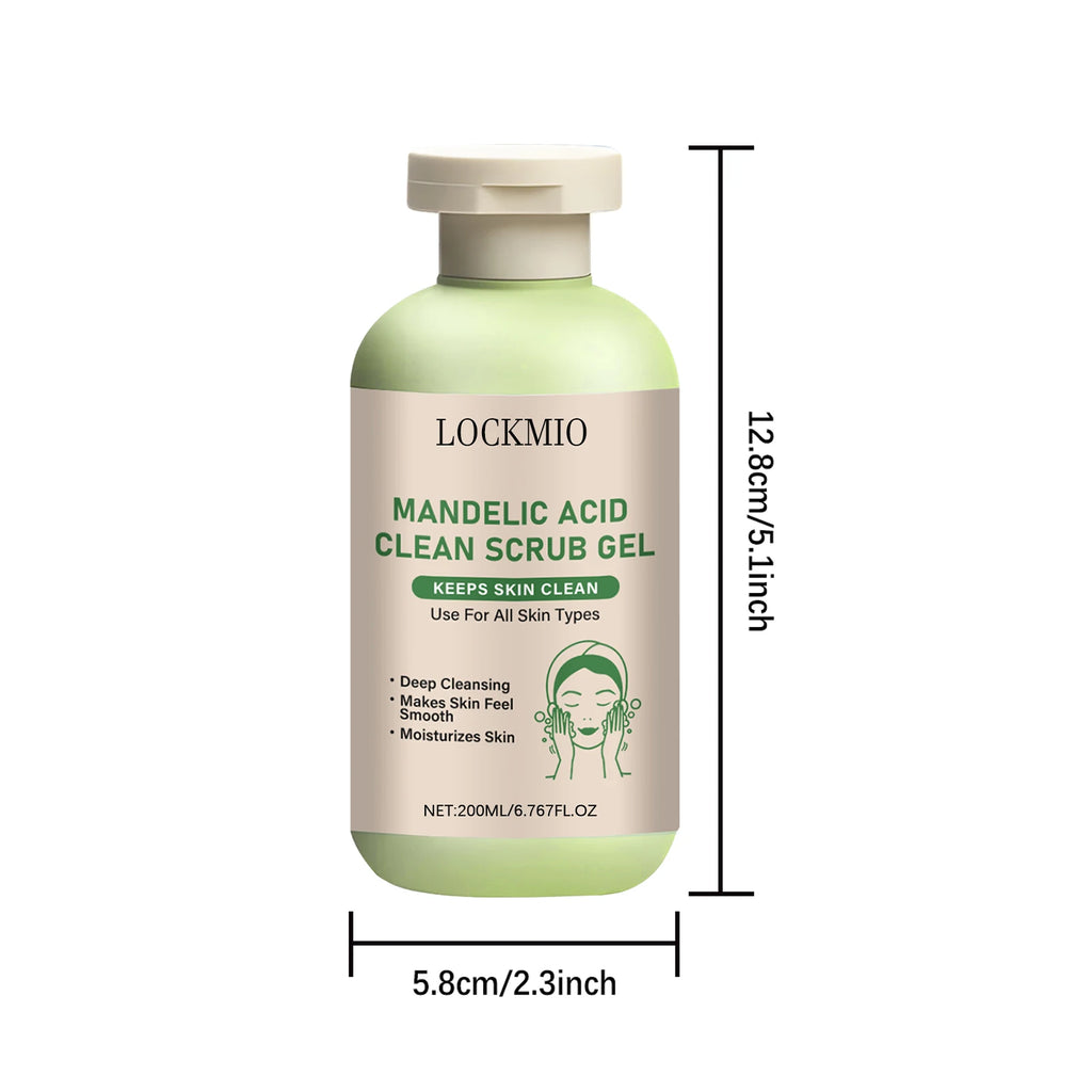 Gentle Exfoliator Dead Smooth Skin Care Product Deep Clean Scrub Improve Facial Texture Appearance Mandelic Acid Clean Scrub Gel