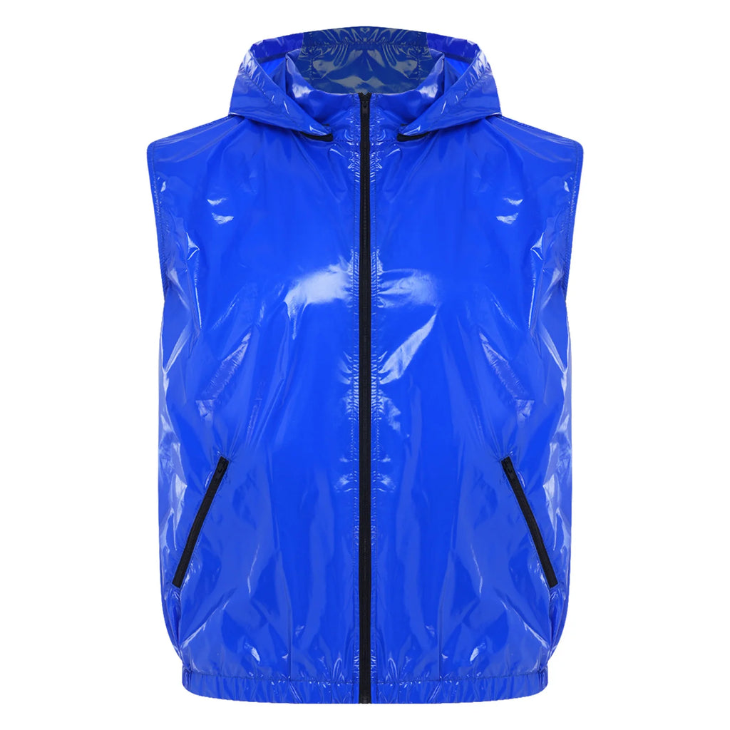 Mens Waterproof Hooded Jacket Tops Breathable Raincoat Waterproof Windproof Outdoor Biking Fishing Jacket Hood Outerwear