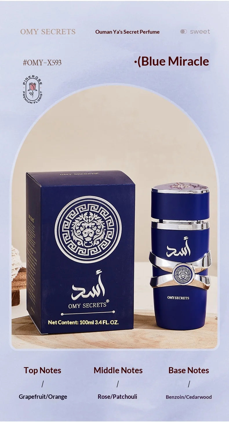 Men Perfume Sandalwood Perfume Long Lasting Arabian Attract Women Gift Gentleman Unisex Floral Spray Flirting Pheromone