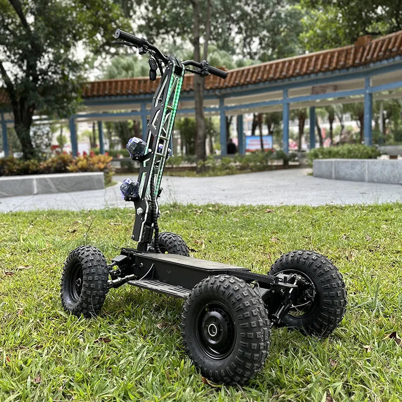 13 inches 4-Wheel High-Speed Electric Scooter – Dual/All-Wheel Drive Foldable Off-Road Vehicle for Outdoor & Patrol Use