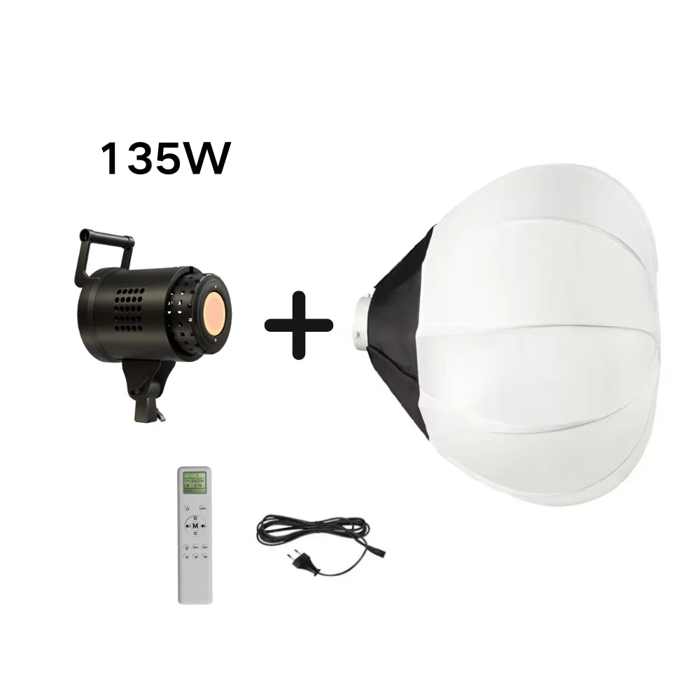 115/135W Photography Bowens Lighting LED 220V Video Studio Daylight-Balanced Lamp Portrait Flash Studio 3000-6000K 3 Colors