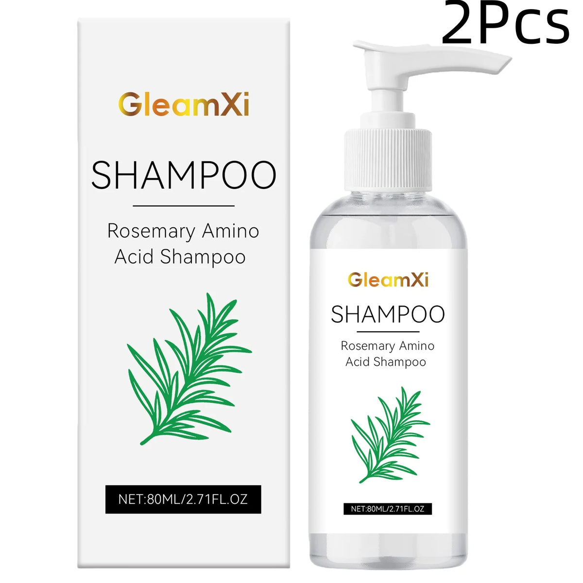 GleamXi Gentle Repair Shampoo Moisturizing Scalp Locking Hair Moisture Anti Frizz Non Irritating Formula Rosemary Hair Shampoo