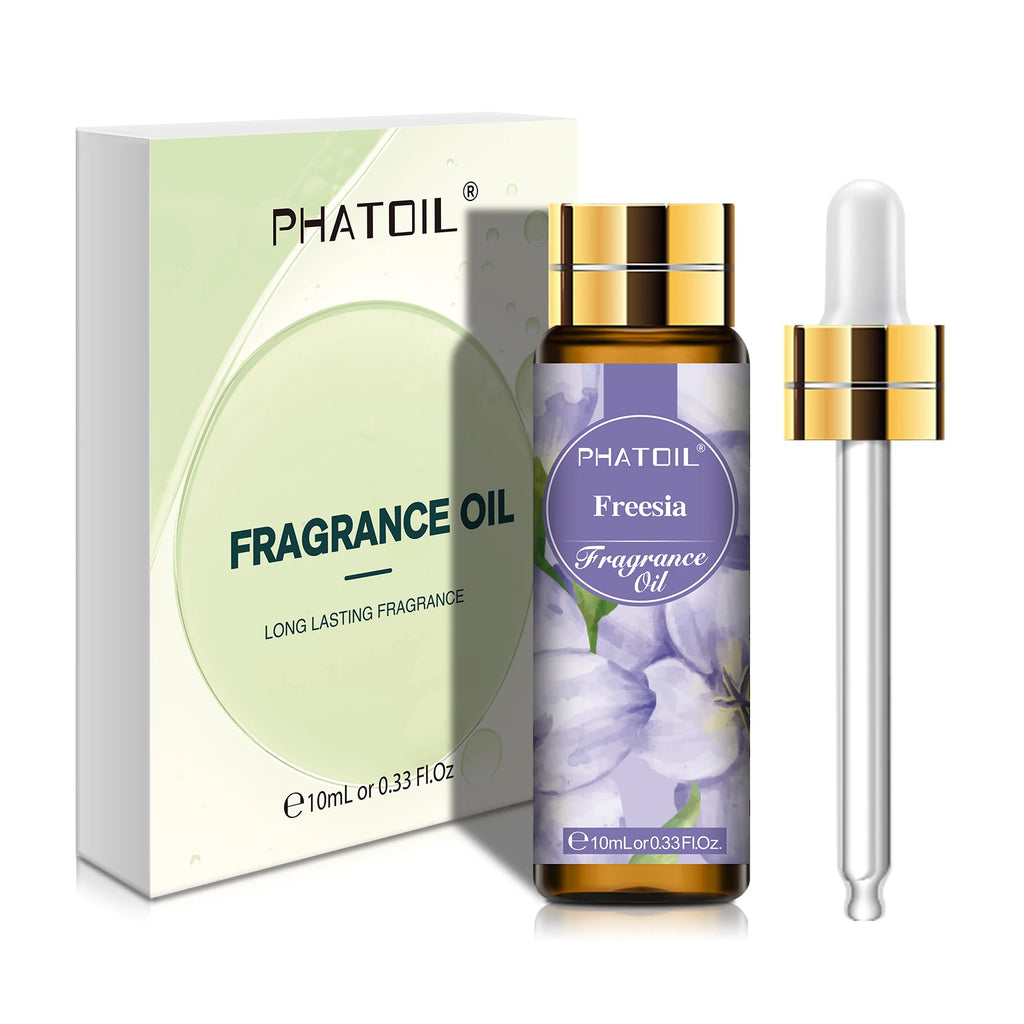 PHATOIL 10ml Fragrance Oil with Dropper White Musk Bubble Gum Sea Breeze Vanilla & Coconut  Coffee Aromatherapy Fragrance Oils