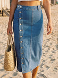 Women's Skirt 2026 Front Button Fastening Gothic Style Fashionable Accessories Multiple Wearing Options Women's Fashionable