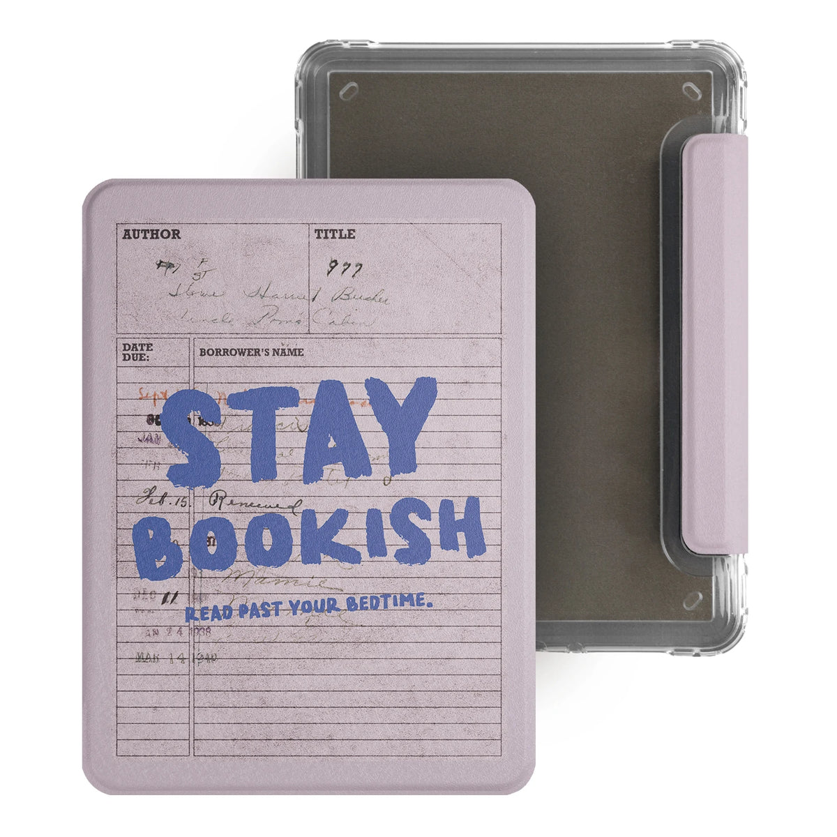 Murmole Library Checkout Card Magnetic Detachable Case for Kindle Paperwhite 12th Colorsoft 7" Kindle 11th 10th Basic Cover