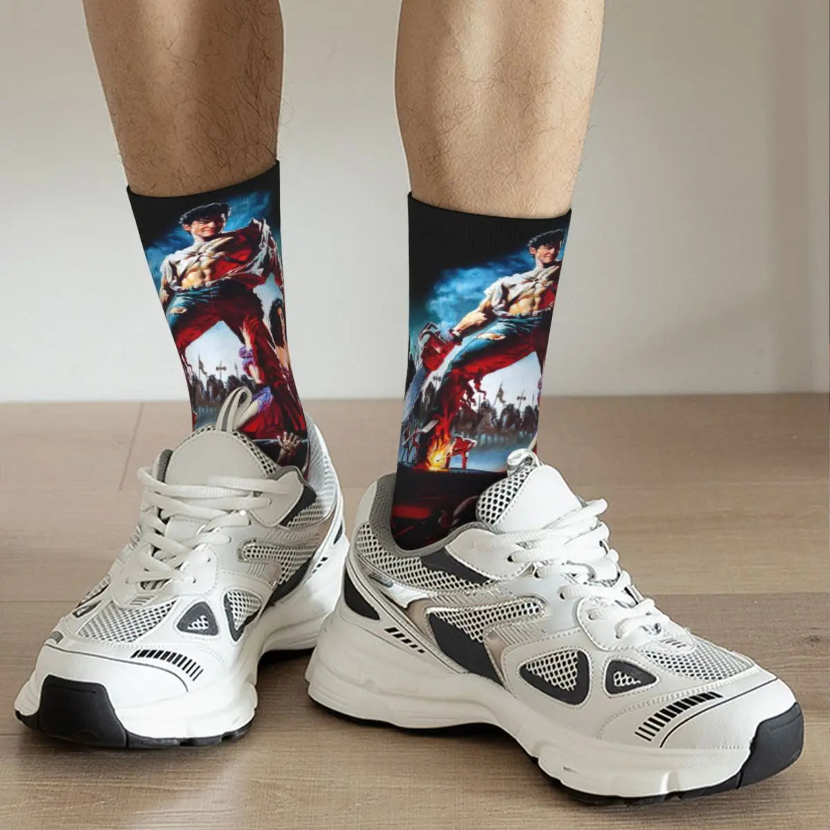 Fashion Male Men Socks Casual Army Of Darkness Ash Vs The Evil Dead Sock Polyester Women's Socks Spring Summer Autumn Winter