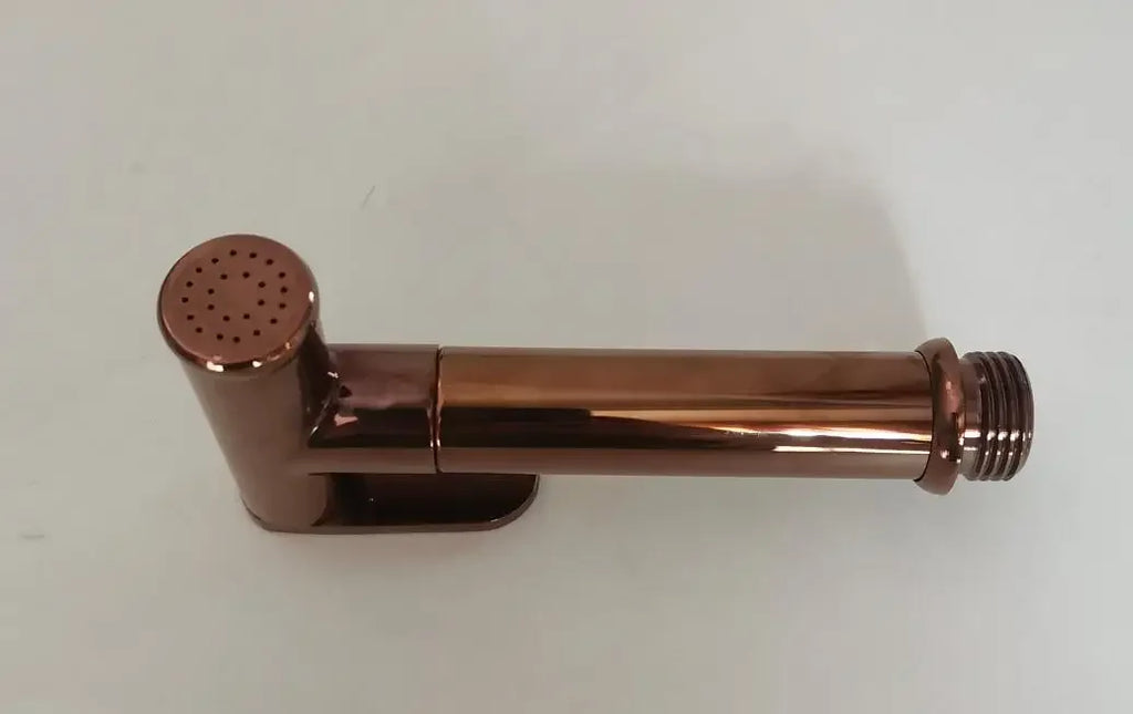 shine polish Rose Gold Hand Held Bidet Sprayer Stainless Steel Douche Kit Toilet Bidet Shattaf Copper Valve Jet Set sprayer head