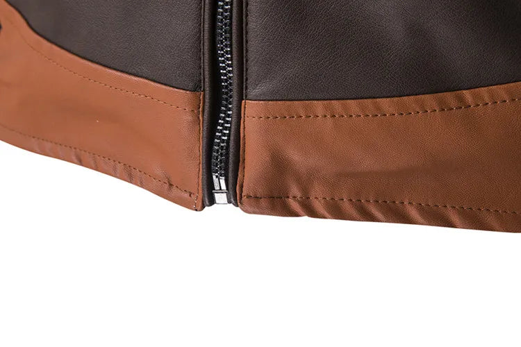High-end Brand Men's Zipper Leather Jacket Wolverine Casual PU Leather Locomotive Coat Logan Bomber Jacket Slim Coats Size M-5XL