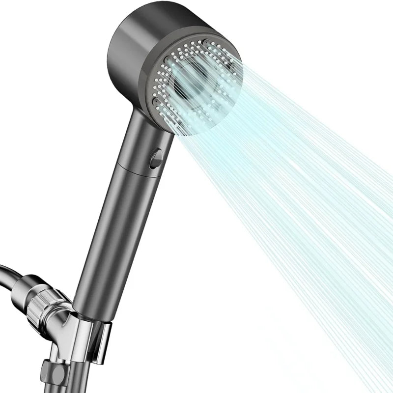 5 Mode Adjustable Shower Head Rainfall Shower Large Flow Showerhead High Pressure Water Saving Shower Mixer Bathroom Accessories