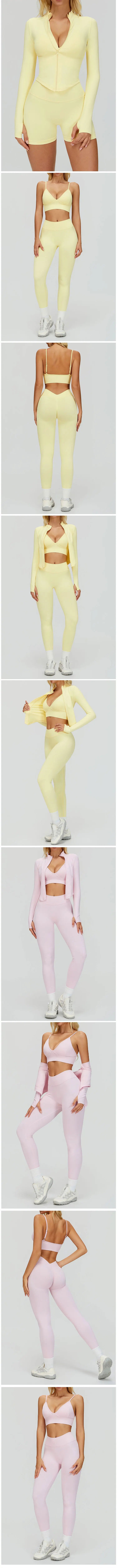 2/3PCS Seamless Sports Set  Yoga Suits  Women Tracksuit Gym Running Workout Clothes Sports Long Sleeve Leggings Yoga Clothing