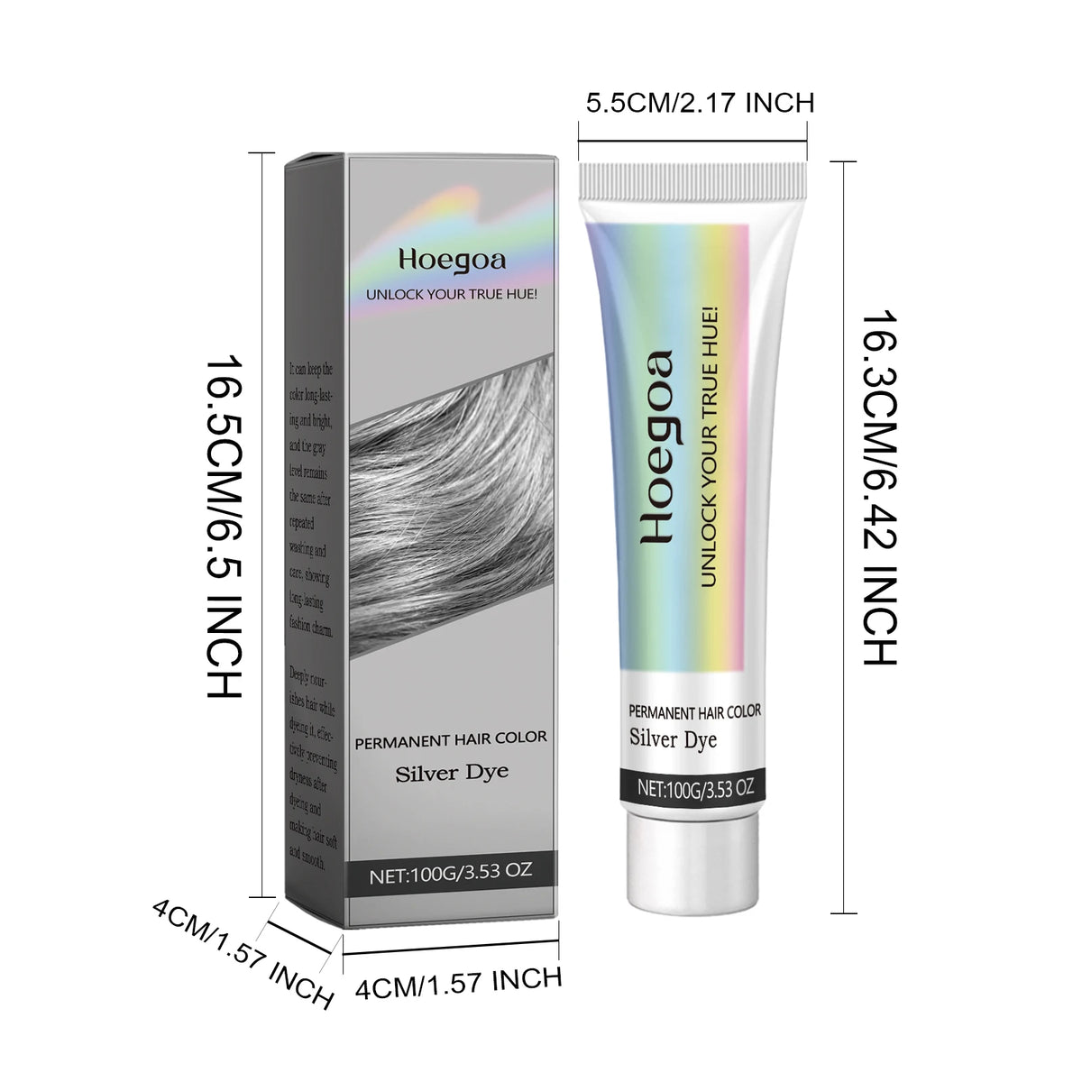 Permanent Hair Dye Natural No Stimulation Easy Coloring Cream Soften Hair Prevent Dryness Rough Silver Gray Hair Color Shampoo