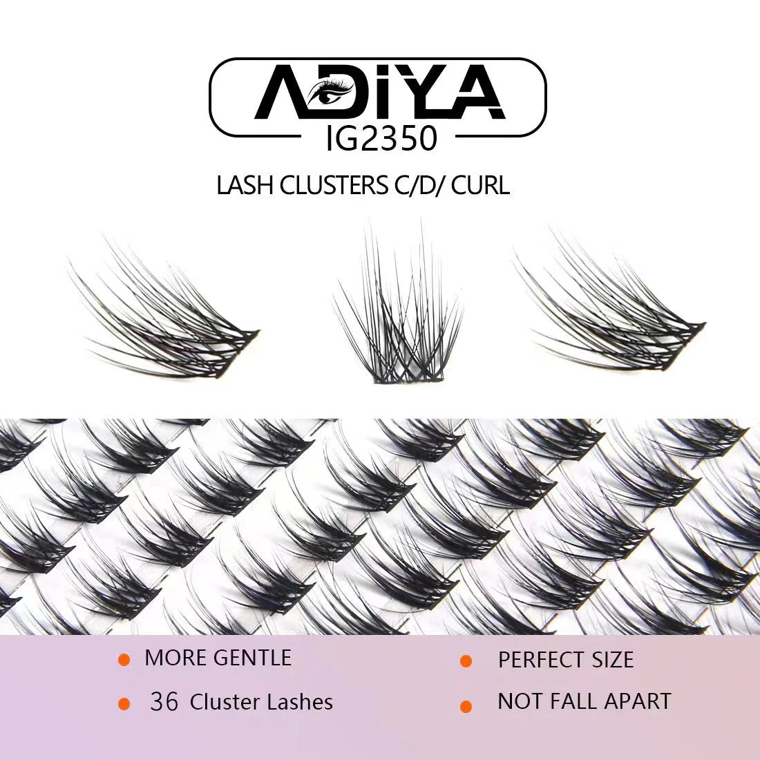 DIY Cluster Lashes for Personal Makeup Wide Stem C D DD Curl Eyelash Extension Segmented False Eyelashes Individual Natural Lash