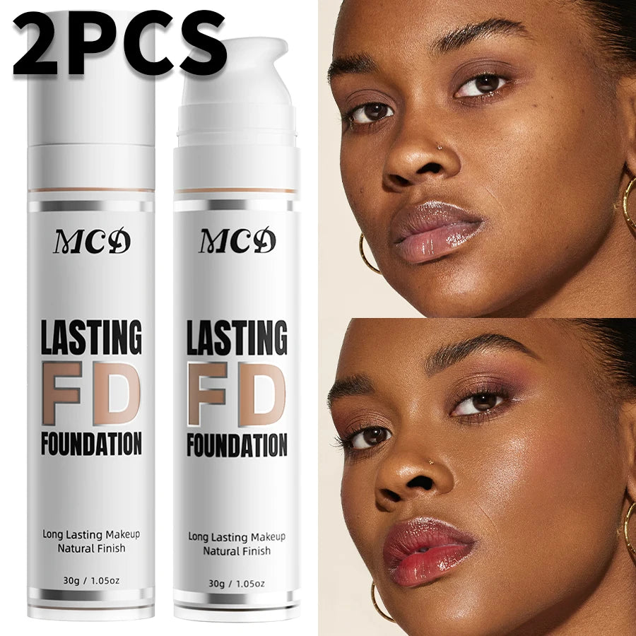 2pcs Shade Full Coverage Concealer 9 Color to Choose Liquid Foundation Makeup Natural High Coverage Base Makeup Cushion Foundation Cream Matte Face Makeup for Women Gifts Face Cosmetics Beauty