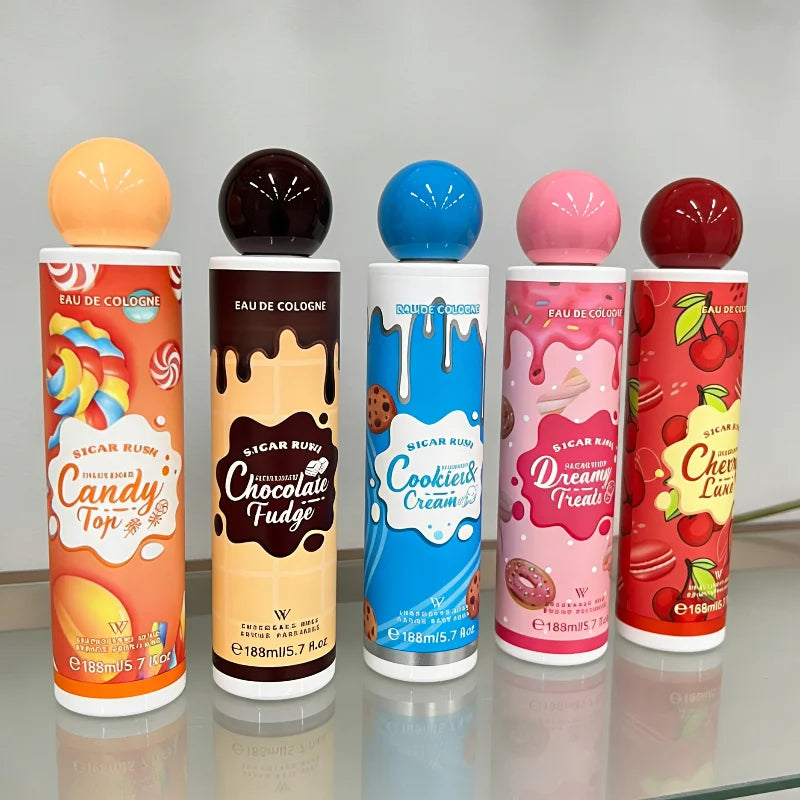 Rich Gourmand Perfume Unisex Fresh Berry Sweet Cookie Chocolate Cream Eau De Toilette Lasting Alluring Scent Body Spray 168ml
